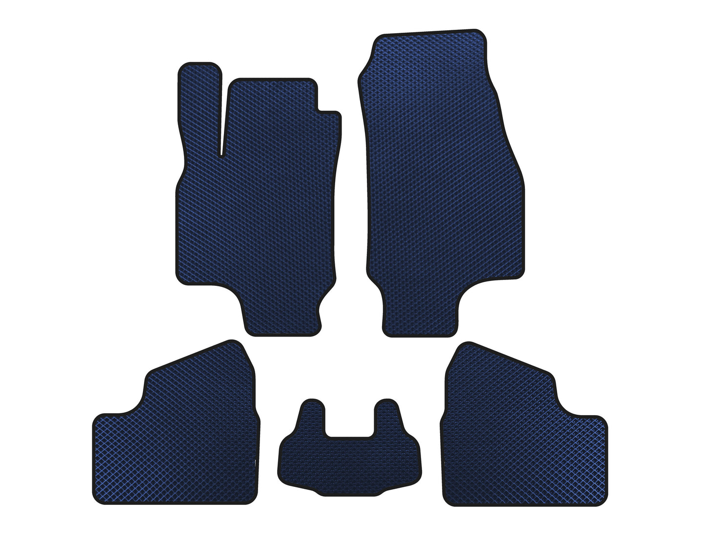EVA Floor Mats (SD, Blue) for Opel Astra G classic 1998-2012 - image 1