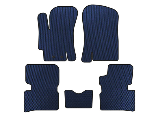 EVA Floor Mats (SD, Blue) for Hyundai Accent 2006-2010 - image 1