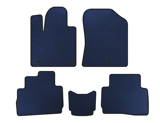 EVA Floor Mats (2020-2023, Blue) for Hyundai Santa Fe 4 2018-2023 - image 1