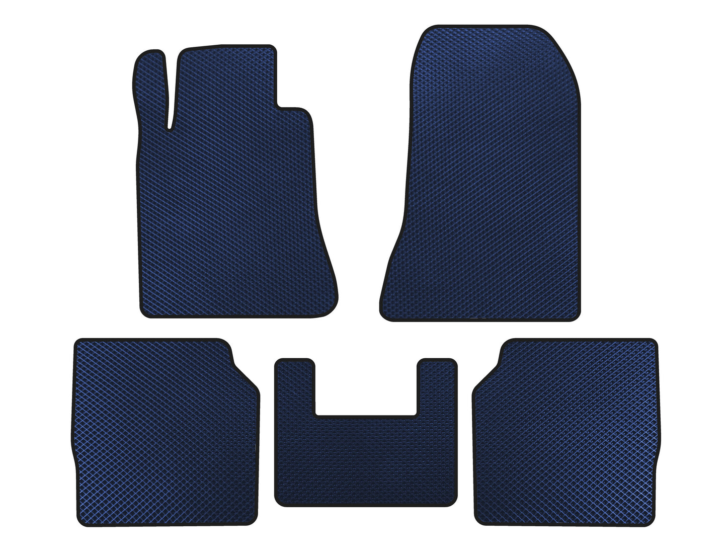 EVA Floor Mats (SD, Long Wheelbase, Blue) for Mercedes S-сlass W140 1991-1998 - image 1