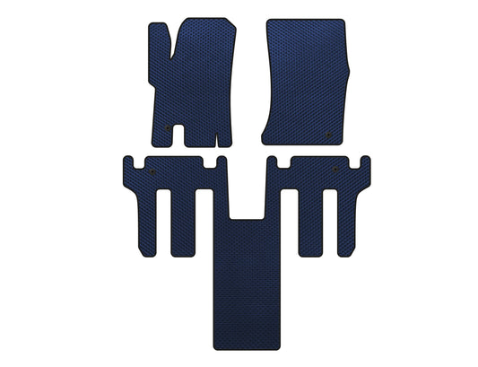 EVA Floor Mats (2 Rows, Blue) for Ssang Yong Rodius - image 1