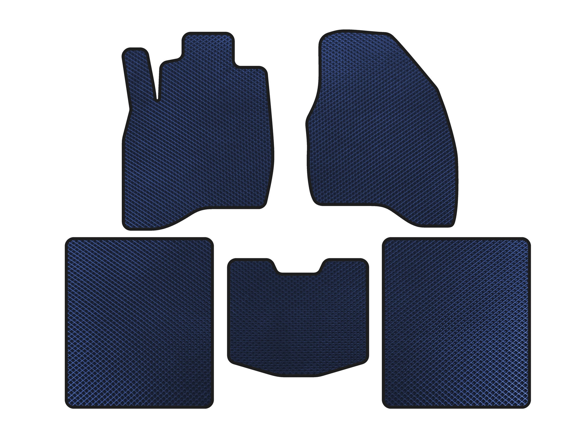 EVA floor mats (2015-2019, 5-seater, Blue) for Ford Explorer 2011-2019 - image 1