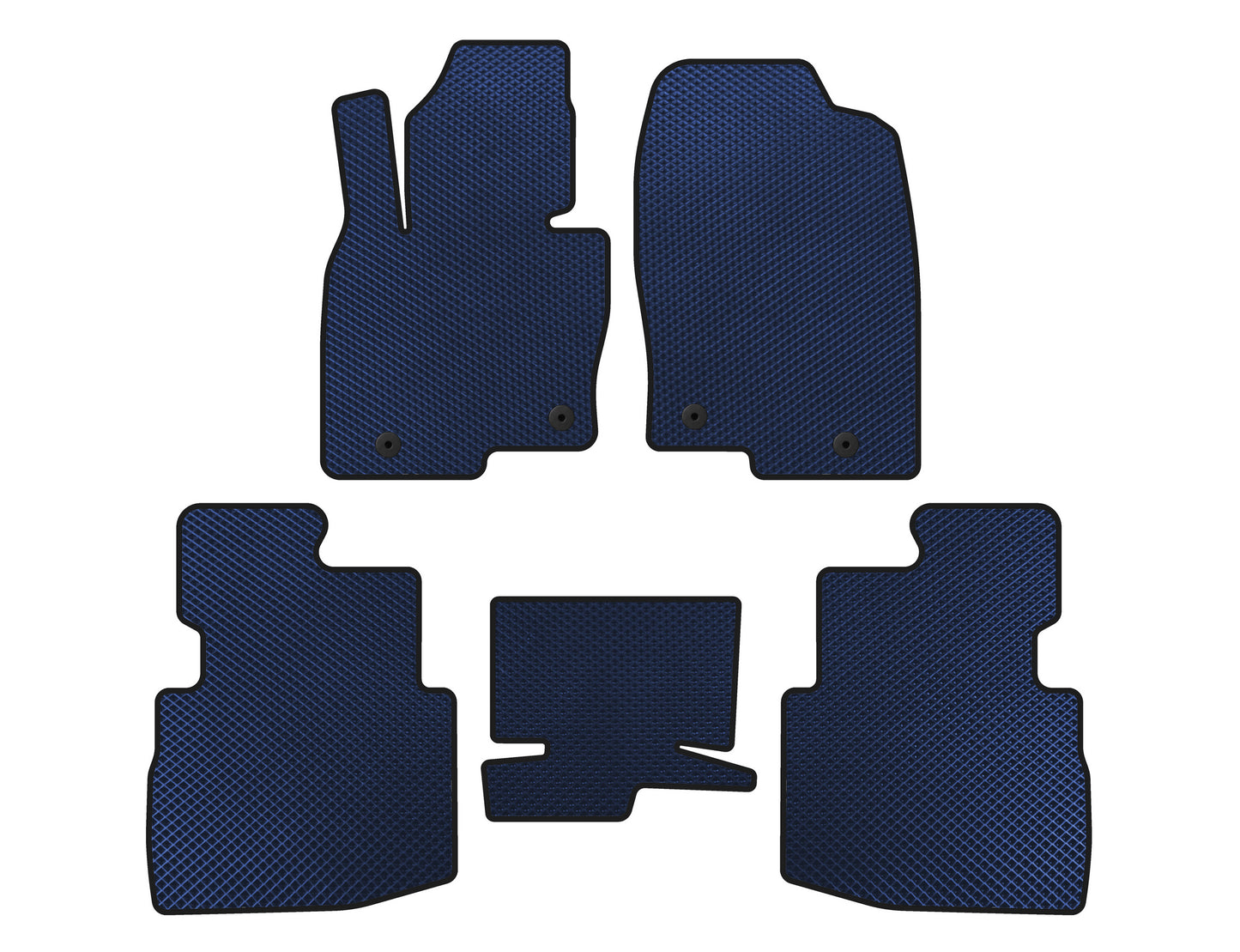 EVA Floor Mats (2 Rows, 7-Seater, Blue) for Mazda CX-9 2017- - image 1