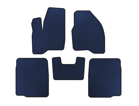 EVA Floor Mats (2 Rows, 2011-2015, Blue) for Ford Explorer 2011-2019 - image 1