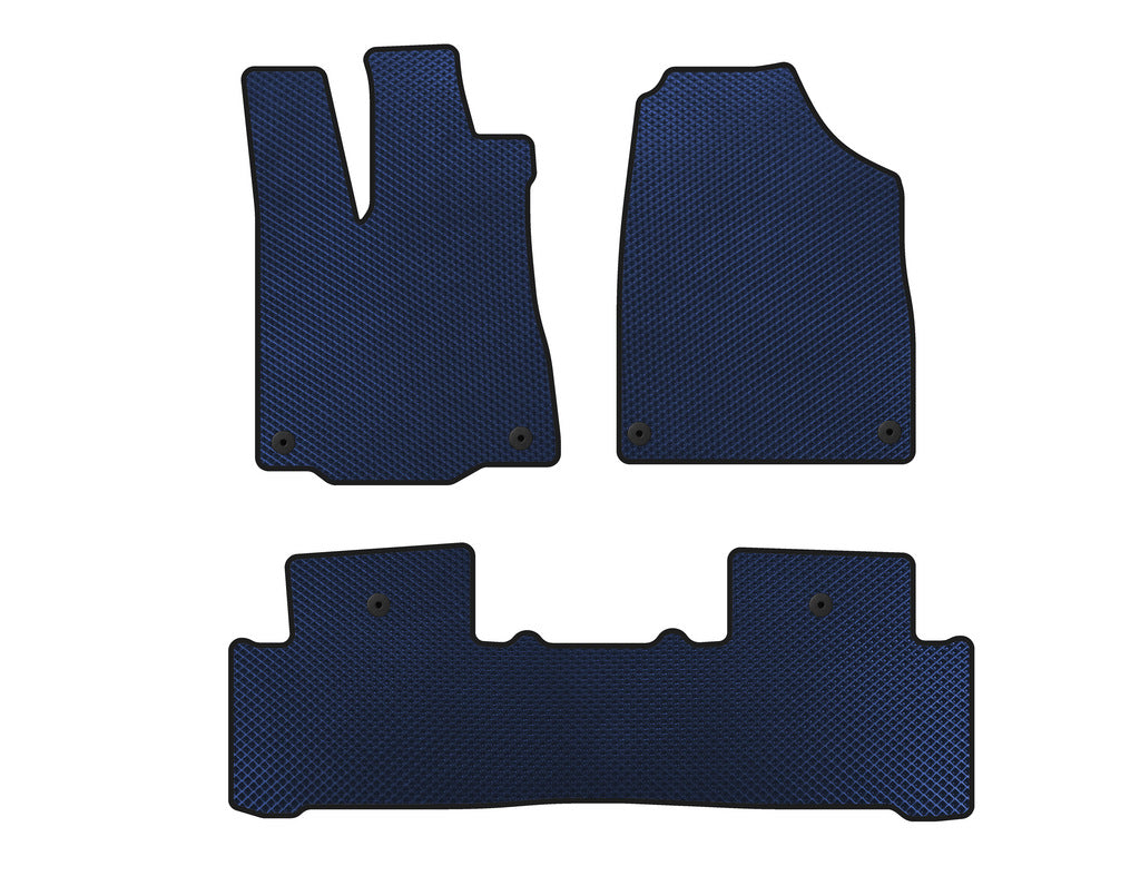 EVA Floor Mats (2 Rows, Blue) for Acura MDX 2013-2020 - image 1