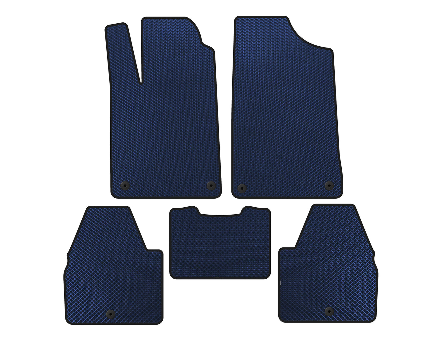 EVA Floor Mats (SD, Blue) for Peugeot 607 1999-2010 - image 1