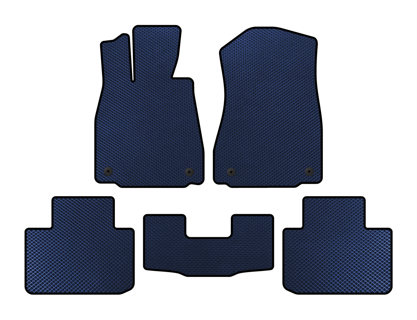 EVA floor mats (SD, Non-4WD, Blue) for Lexus IS 2013- - image 1