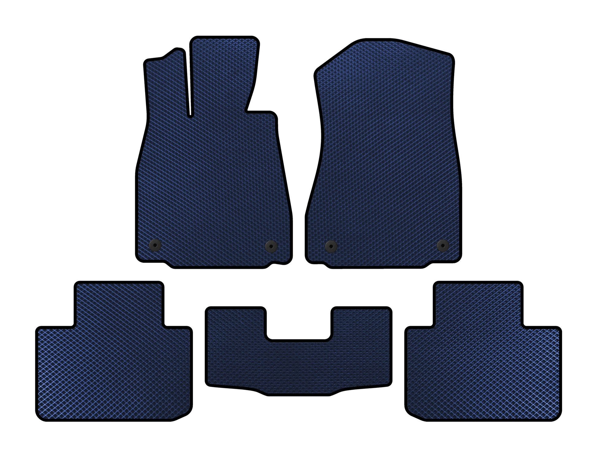 EVA floor mats (SD, Non-4WD, Blue) for Lexus IS 2013- - image 1