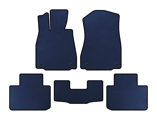 EVA floor mats (SD, Non-4WD, Blue) for Lexus IS 2013- - image 1