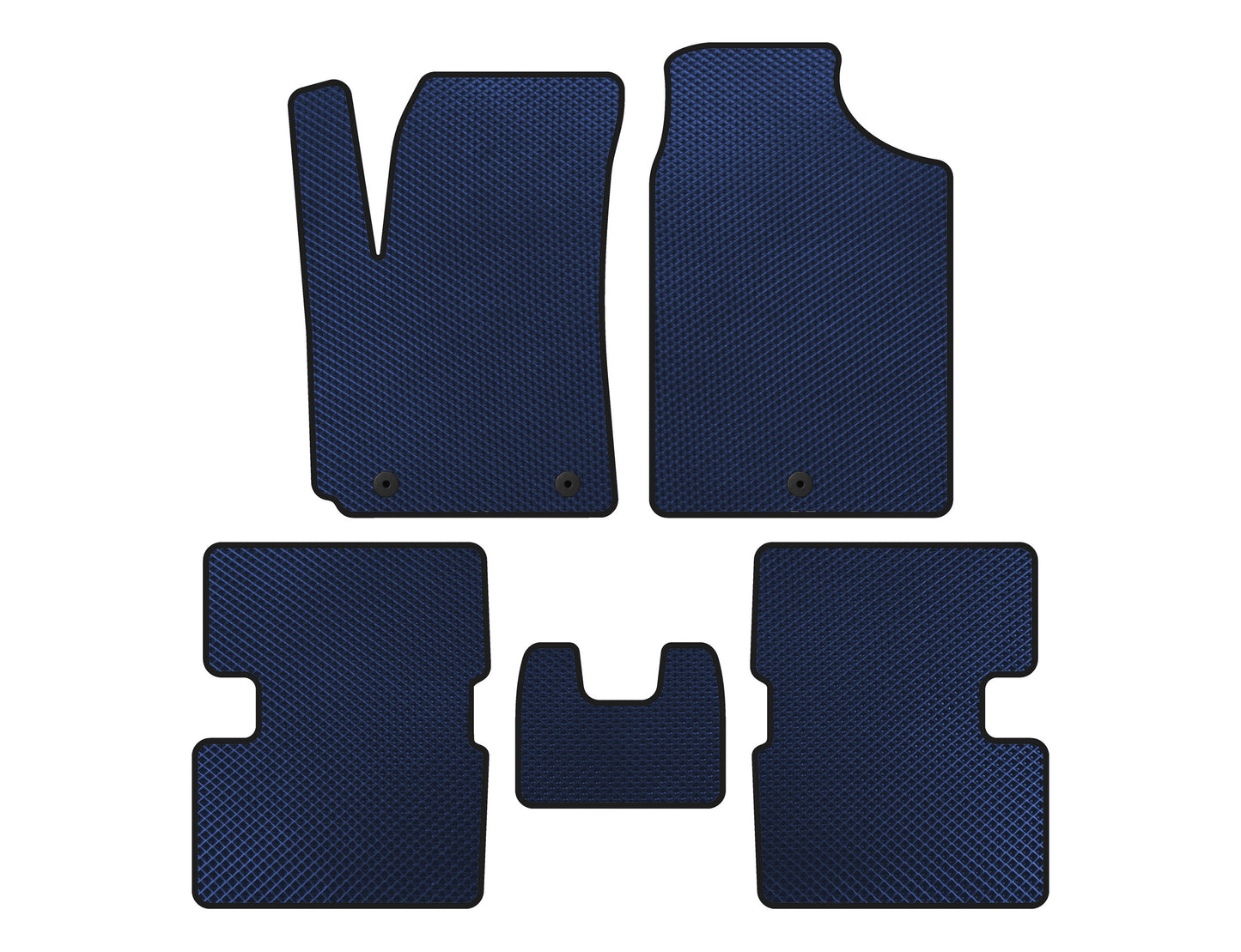 EVA Floor Mats (HB, Blue) for Kia Picanto 2016- - image 1