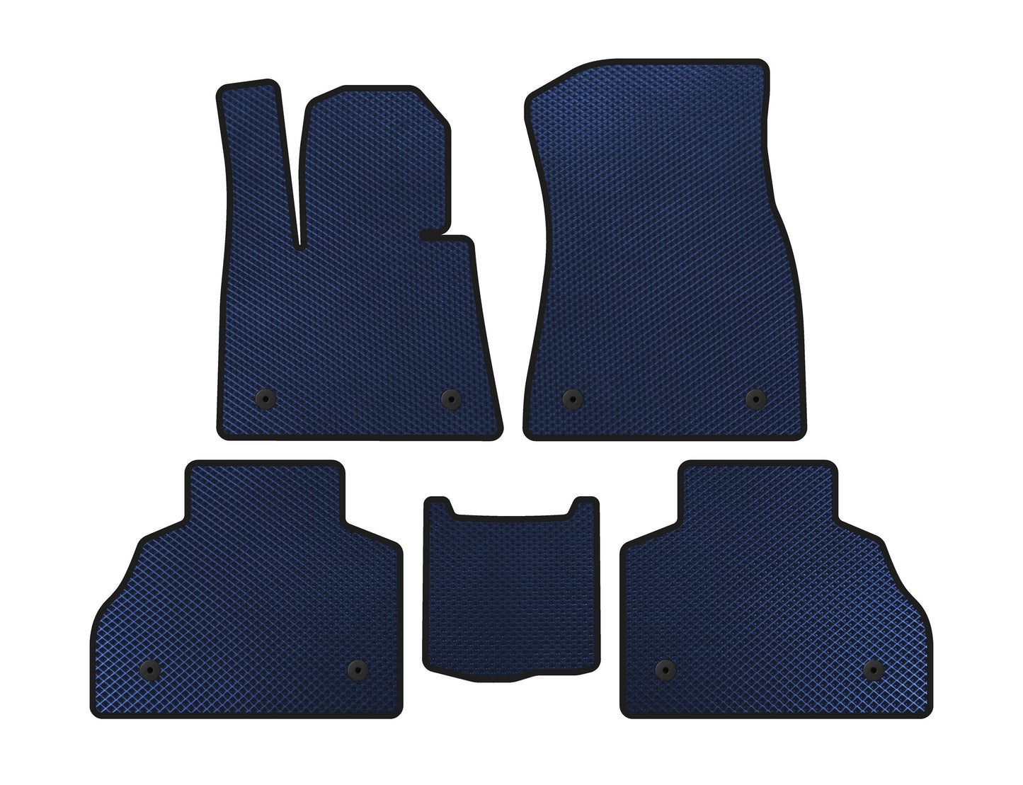 EVA Floor Mats (2 Rows, Blue) for BMW X7 G07 2019- - image 1