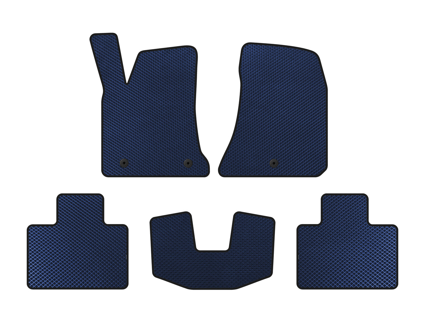 EVA Floor Mats (2015-2023, SD, Blue) for Dodge Charger 2010-2023 - image 1