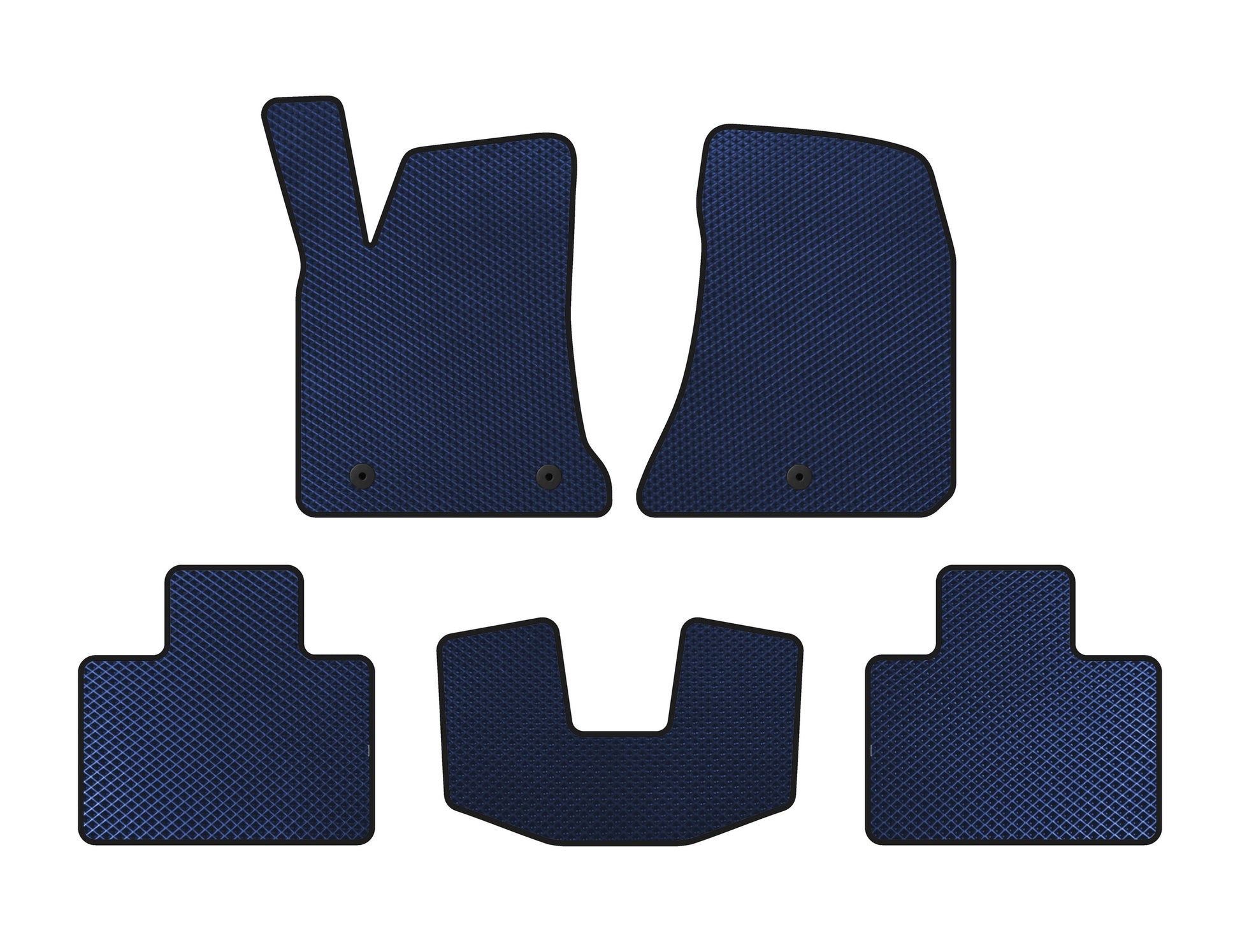 EVA Floor Mats (2015-2023, SD, Blue) for Dodge Charger 2010-2023 - image 1