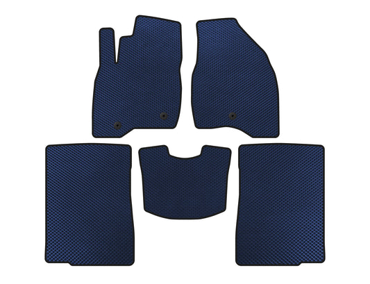 EVA Floor Mats (2015-2017, 2 Rows, 7-Seater, Blue) for Ford Explorer 2011-2019 - image 1