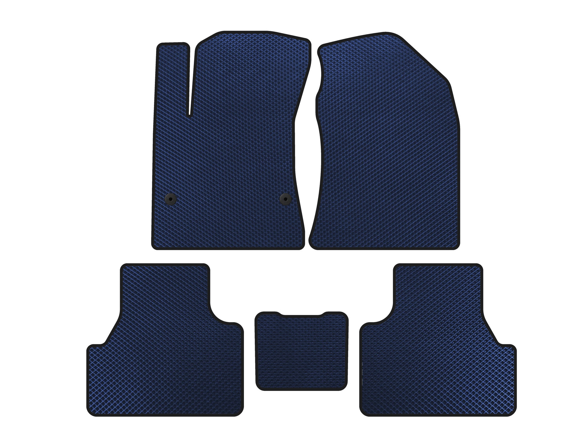 EVA Floor Mats V2 (Electric, Blue) for Hyundai Kona 2017-2023 - image 1