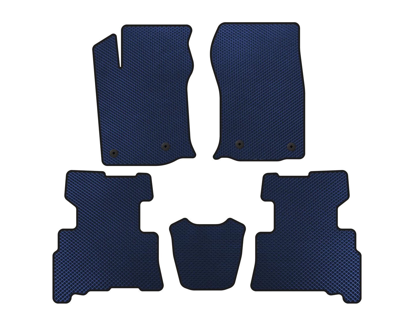 EVA Floor Mats (2 Rows, 2014-2024, 7-Seater, Blue) for Toyota 4Runner 2009-2024 - image 1
