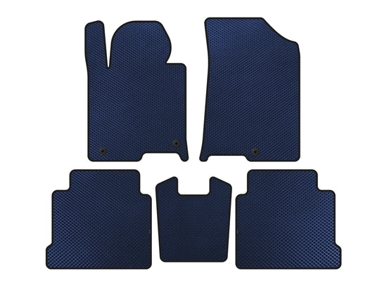 EVA Floor Mats (SD, Blue) for Hyundai Sonata LF 2014-2019 - image 1