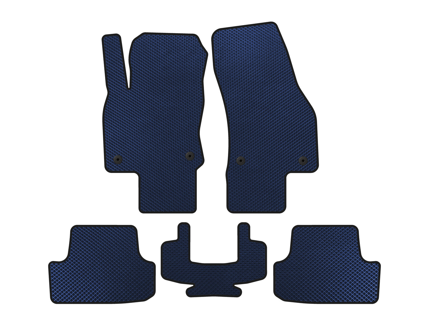 EVA Floor Mats (5-Door, Blue) for Volkswagen T-Roc 2017-2025 - image 1