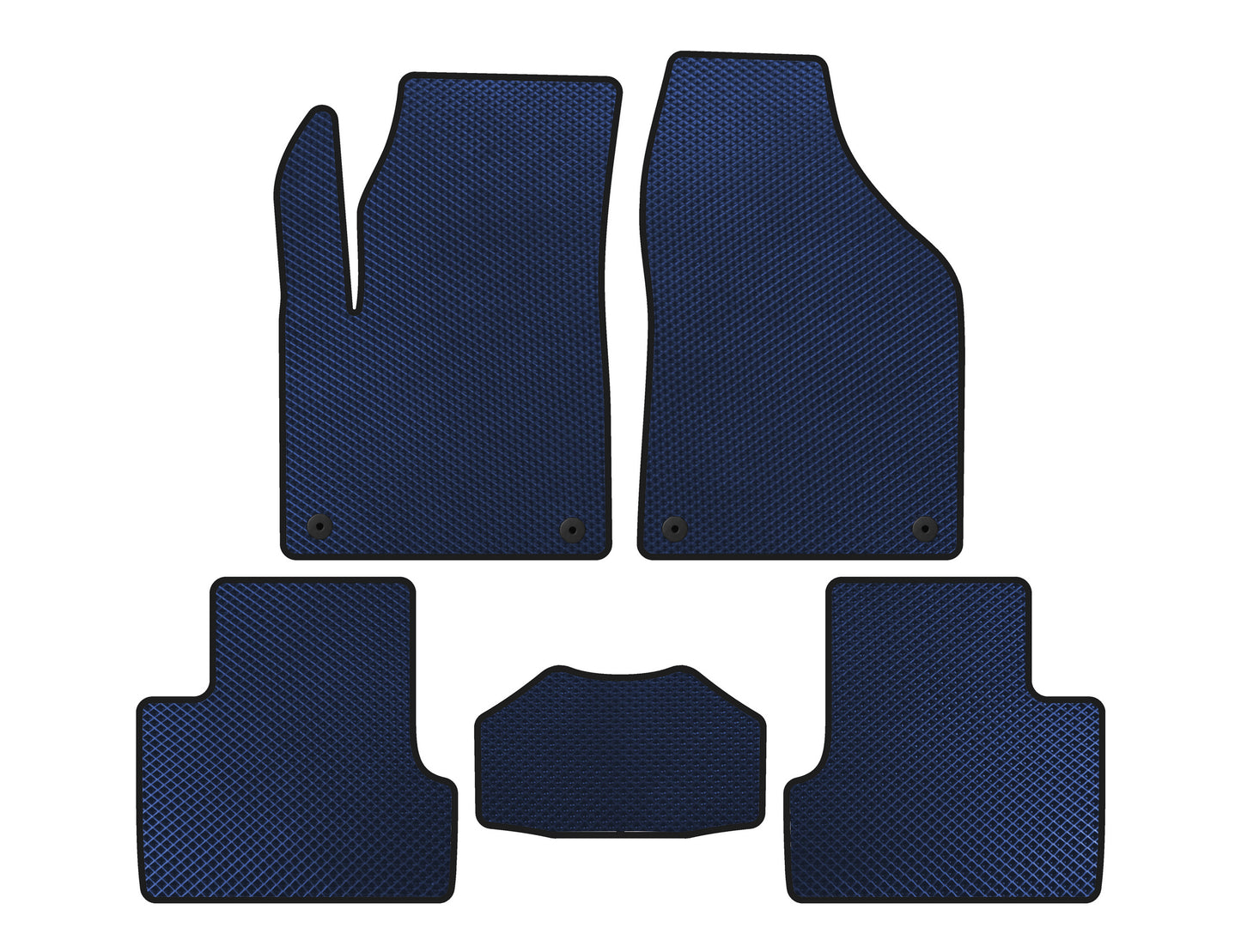 EVA Floor Mats (2018+, Blue) for Jeep Cherokee KL 2013- - image 1