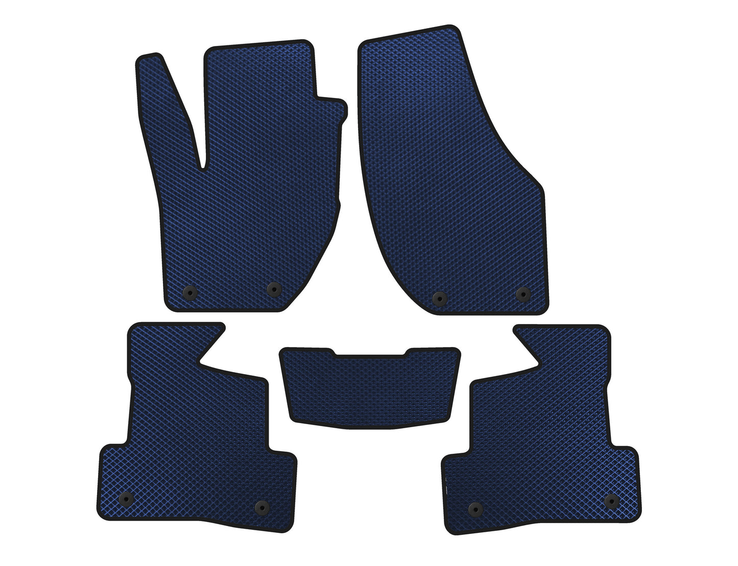 EVA Floor Mats (2016+, HB, Blue) for Volvo V40 2012- - image 1