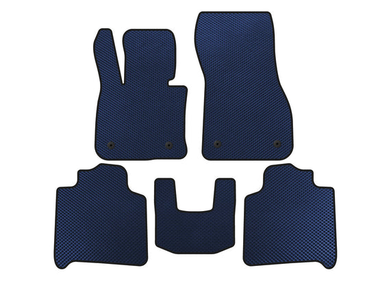 EVA floor mats (For F46, 2 rows, Blue) for BMW 2 series Active Tourer F45/46 2014-2021 - image 1