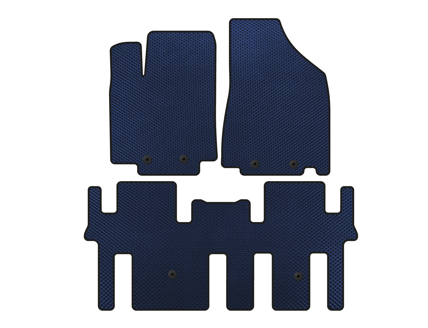 EVA Floor Mats (2 Rows, Blue) for Nissan Pathfinder R52 2012-2021 - image 1