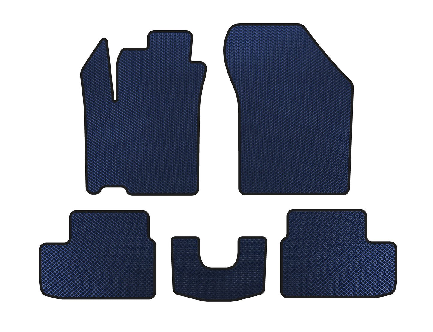EVA Floor Mats (HB, Blue) for Opel Agila 2007-2015 - image 1