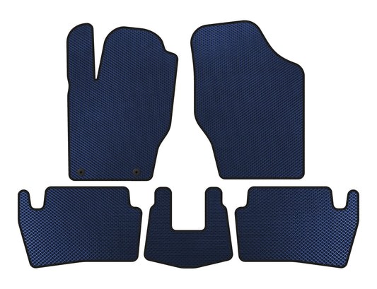 EVA Floor Mats (2001-2005, Hatchback, 5-Door, Blue) for Peugeot 307 2001-2008 - image 1
