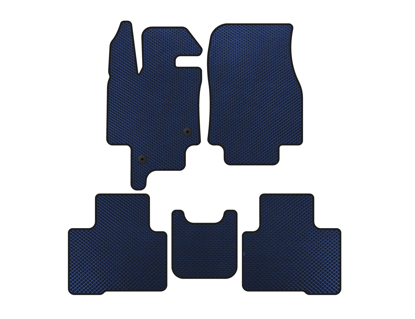 EVA Floor Mats (2 Rows, 7-Seater, Blue) for Toyota Highlander 2019- - image 1