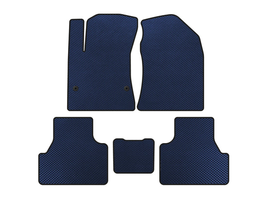 EVA Floor Mats V2 (Electric, Blue) for Hyundai Kona 2017-2023 - image 1