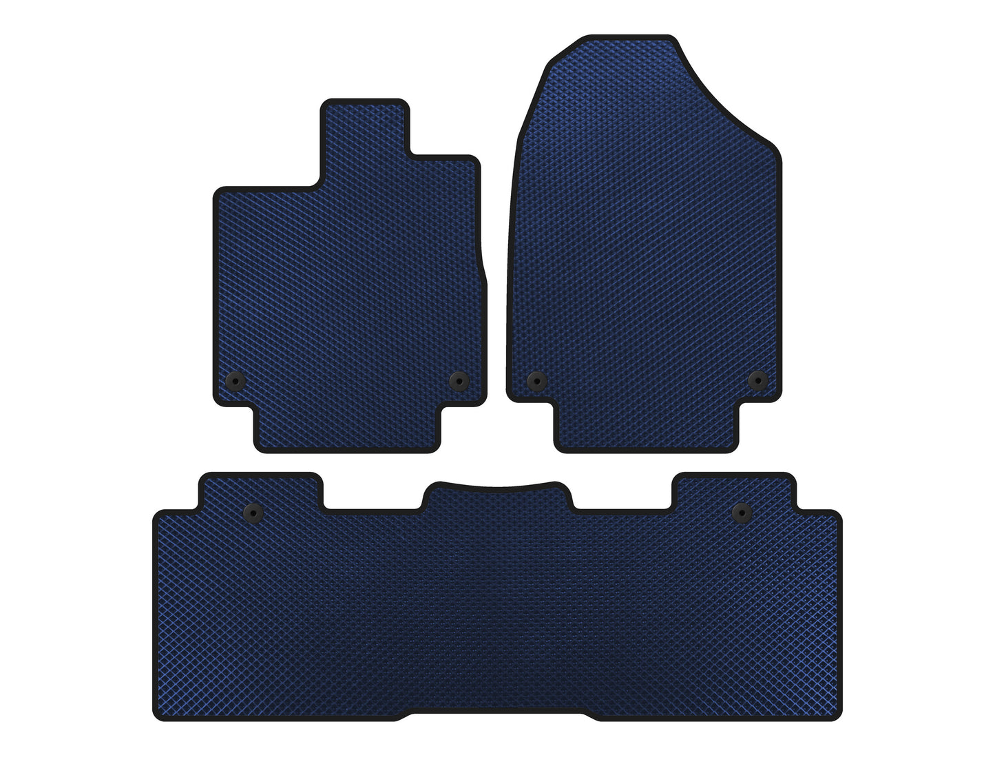 EVA Floor Mats (2 Rows, Blue) for Honda Odyssey 2017– - image 1