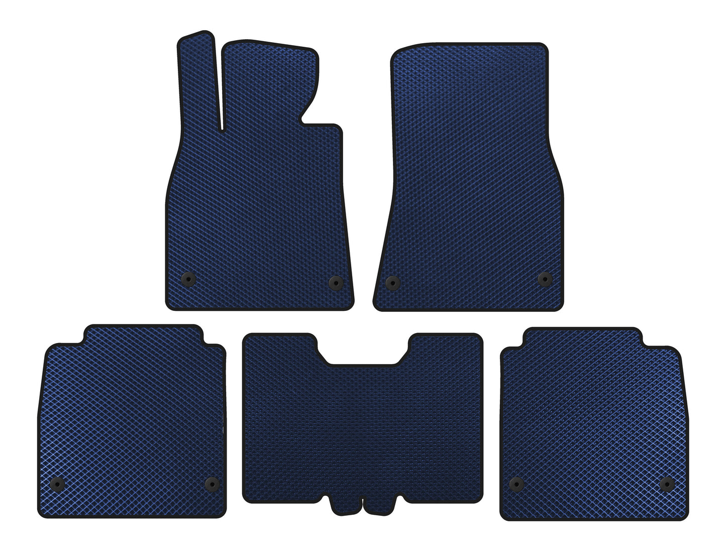 EVA floor mats (2007-2010, SD, Long base, Blue) for Lexus LS 2007-2017 - image 1