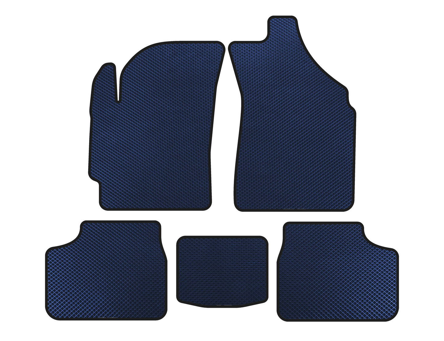 EVA Floor Mats (Blue) for Daewoo Matiz 2009-2015 - image 1