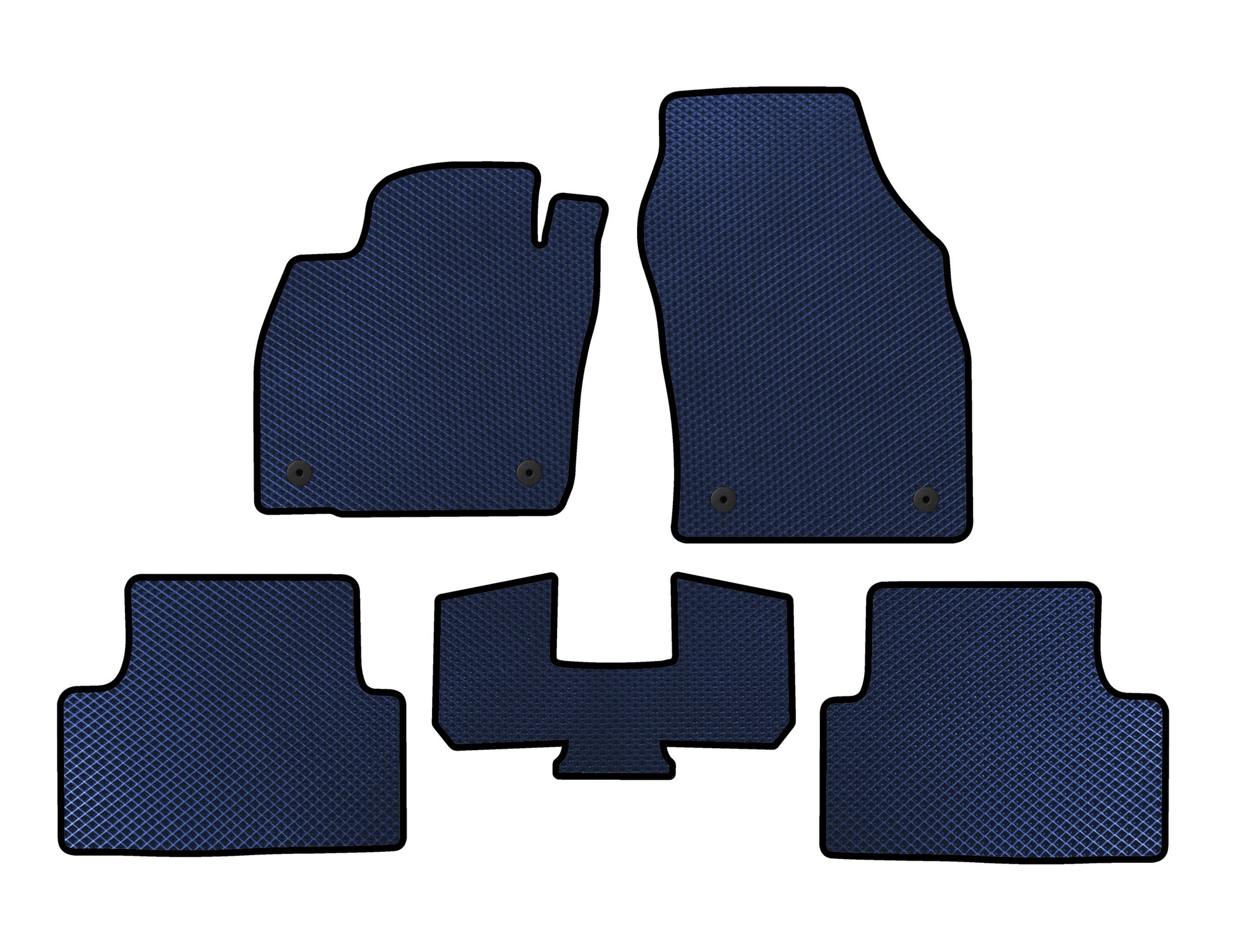 EVA Floor Mats (Blue) for Volkswagen T-Cross 2019- - image 1