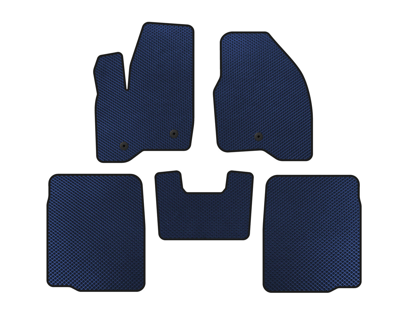 EVA Floor Mats (2 Rows, 2011-2015, Blue) for Ford Explorer 2011-2019 - image 1