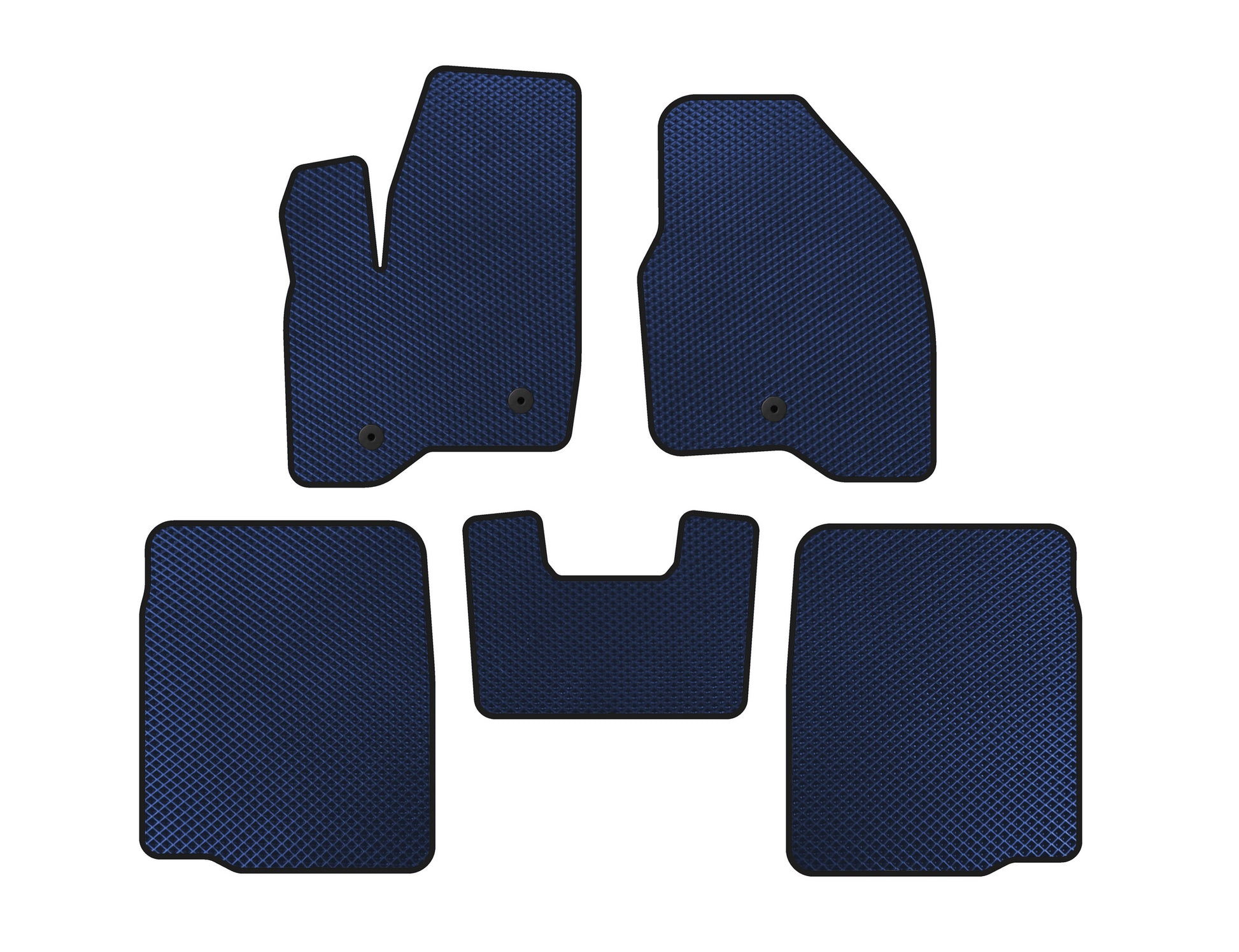 EVA Floor Mats (2 Rows, 2011-2015, Blue) for Ford Explorer 2011-2019 - image 1