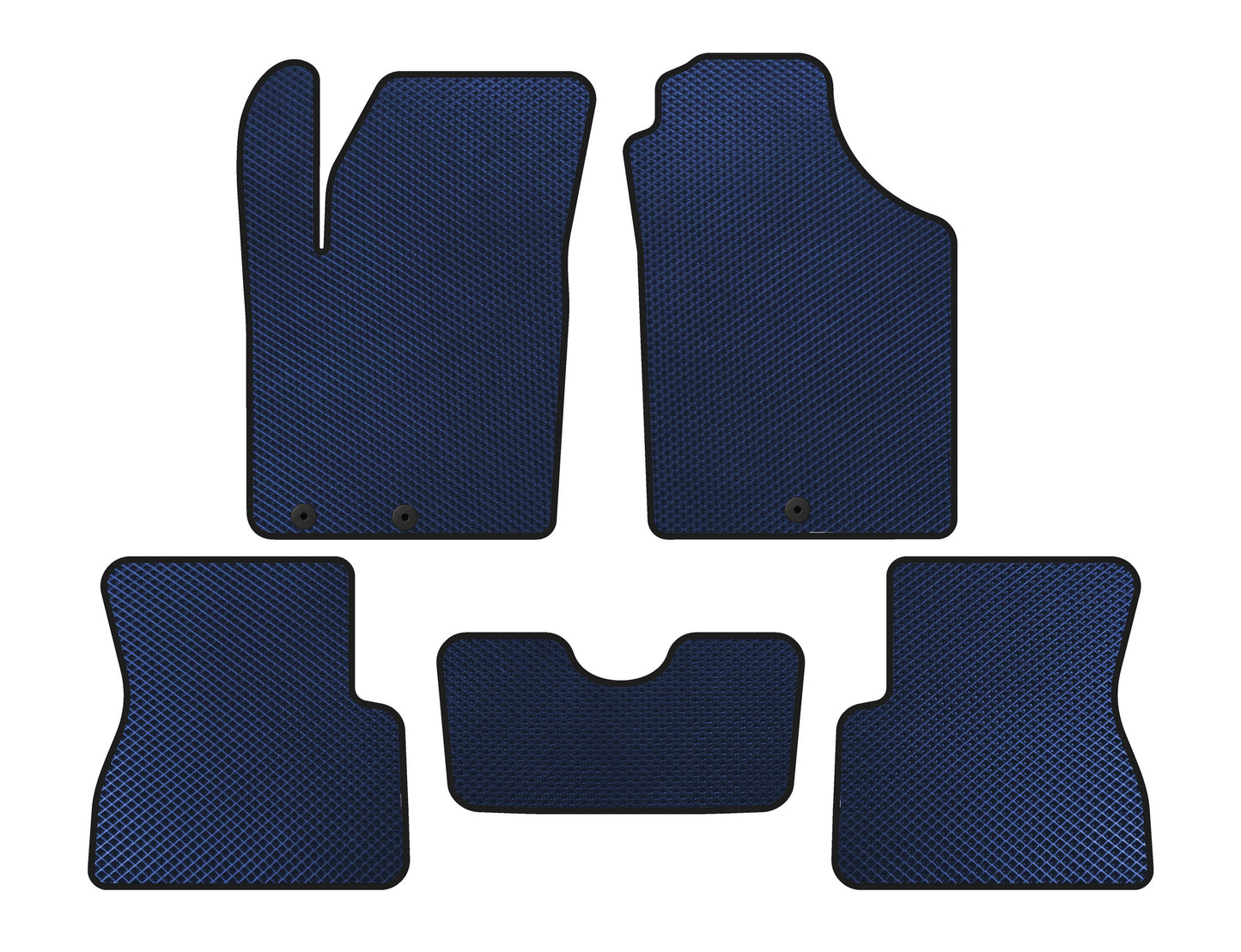EVA Floor Mats (Blue) for Kia Picanto 2011-2016 - image 1