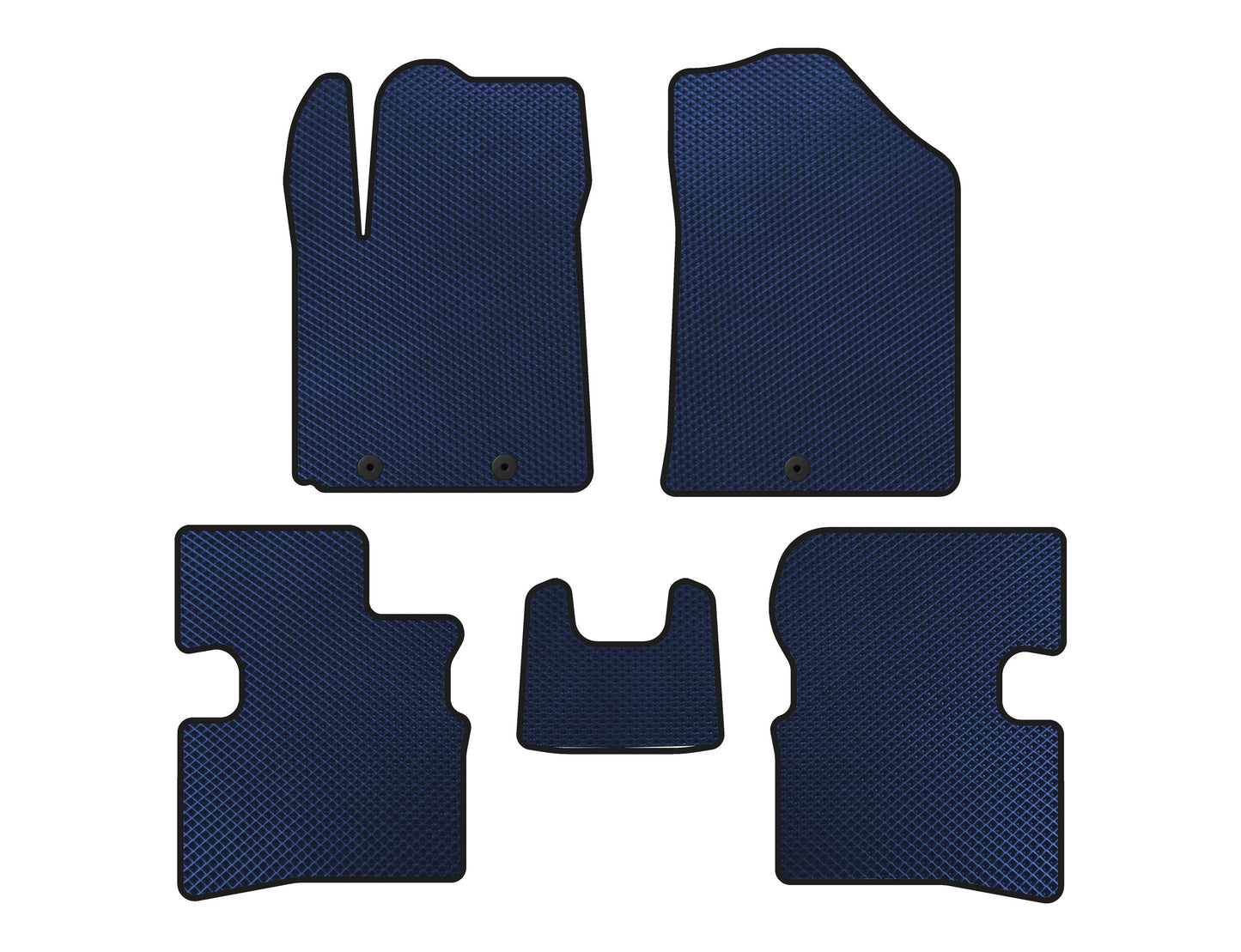 EVA Floor Mats (2009-2011, HB, Blue) for Kia Picanto 2004-2011 - image 1