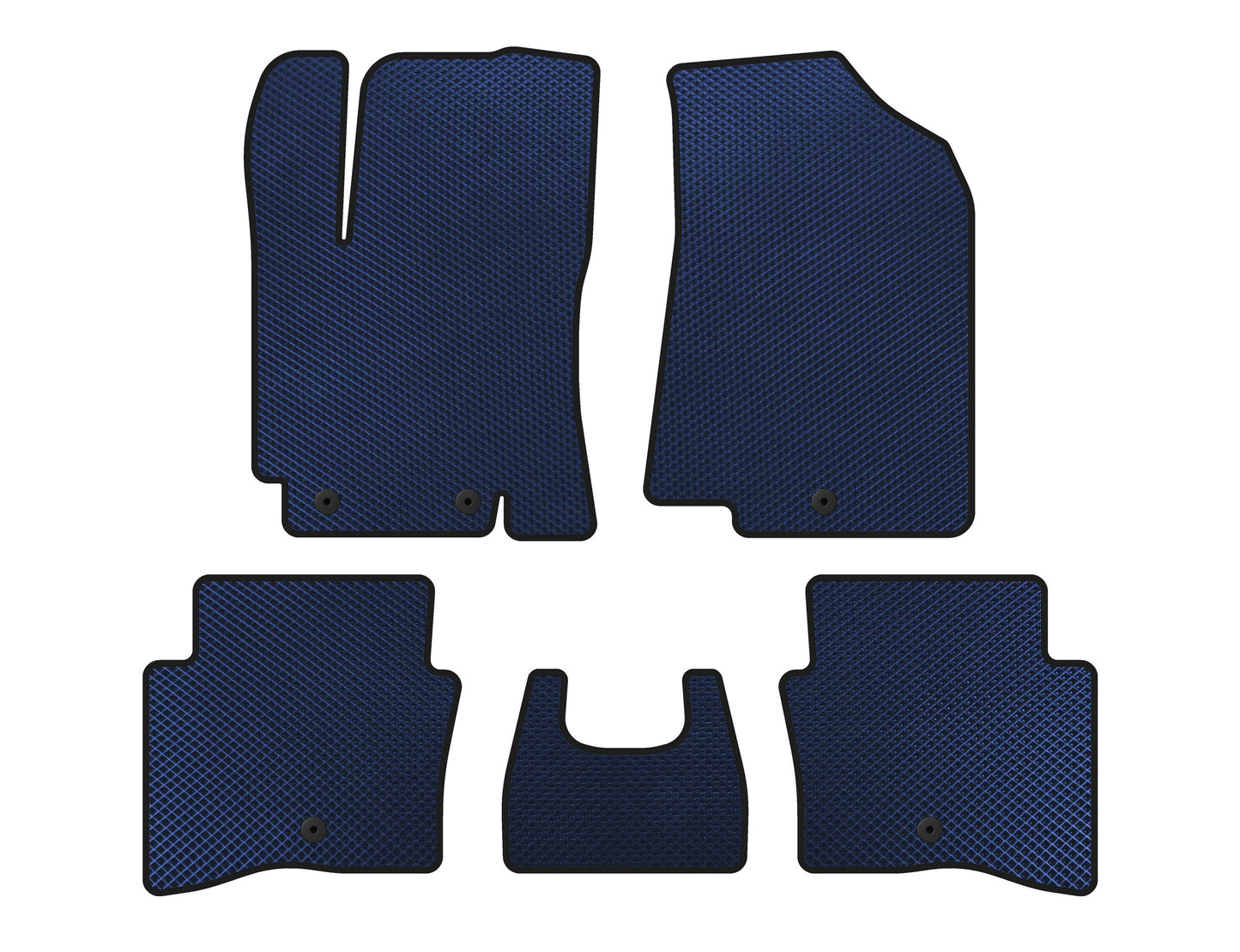 EVA Floor Mats (SD, Blue) for Kia Rio 2012-2017 - image 1
