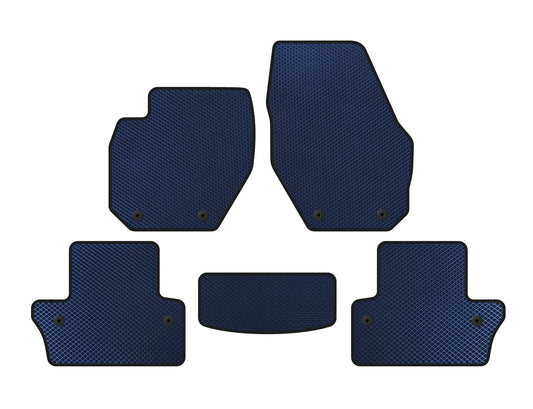 EVA Floor Mats (SW, Blue) for Volvo V60 2011-2018 - image 1