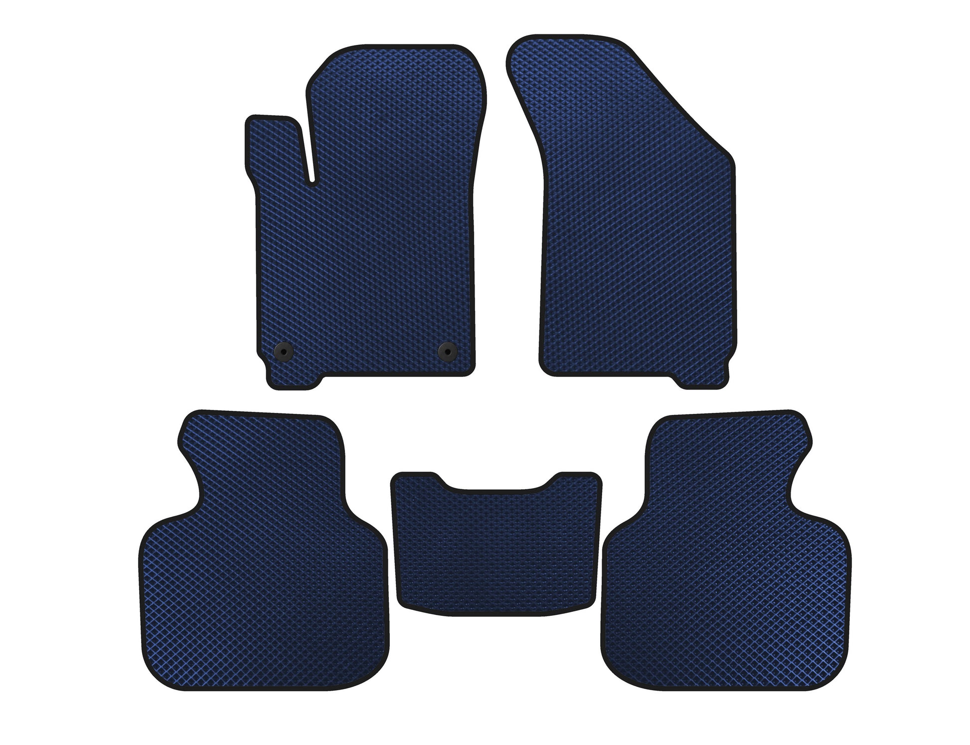 EVA Floor Mats (2011-2020, 7-Seater, Blue) for Dodge Journey 2008-2020 - image 1