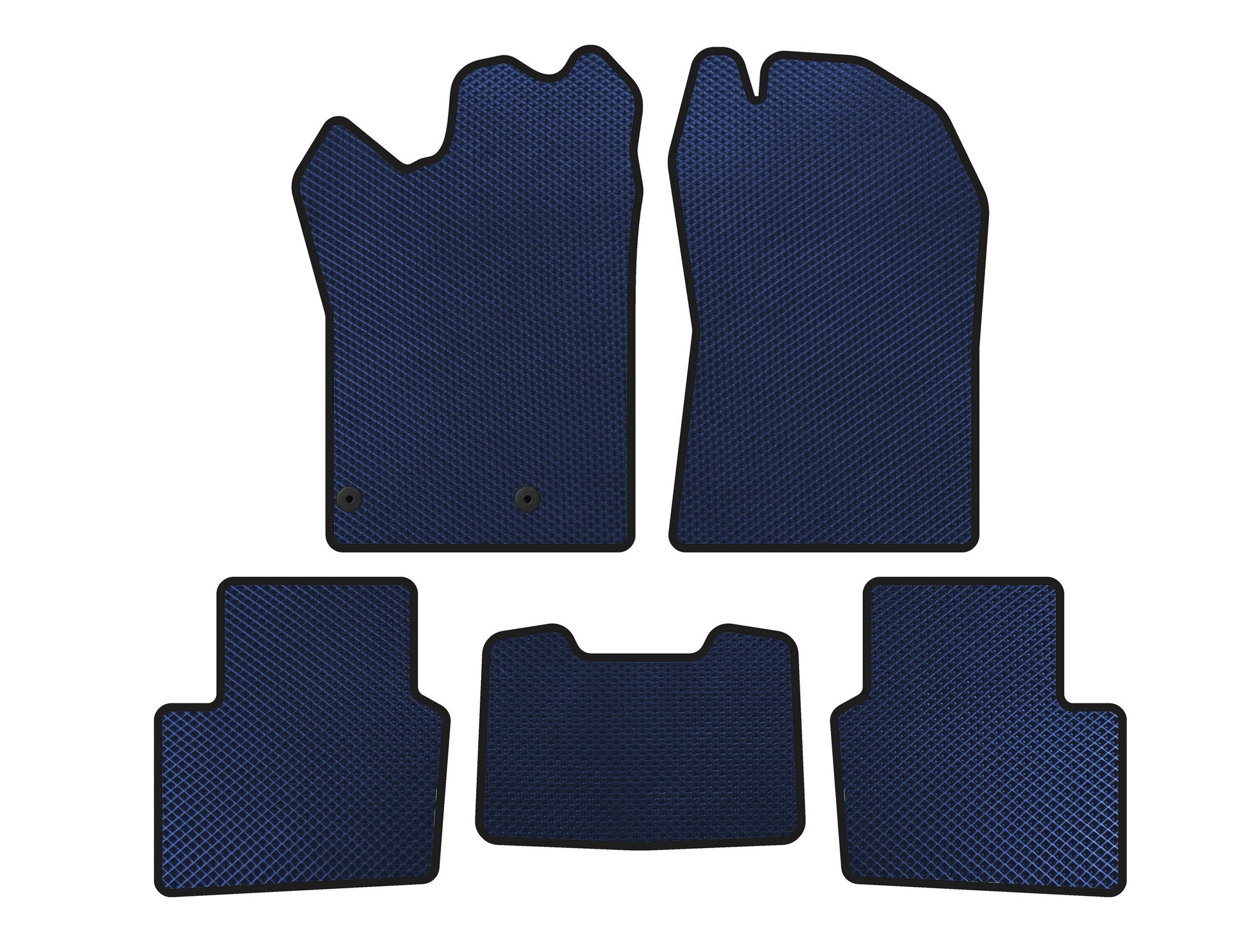 EVA Floor Mats (Hybrid, Blue) for Nissan Qashqai 2021- - image 1