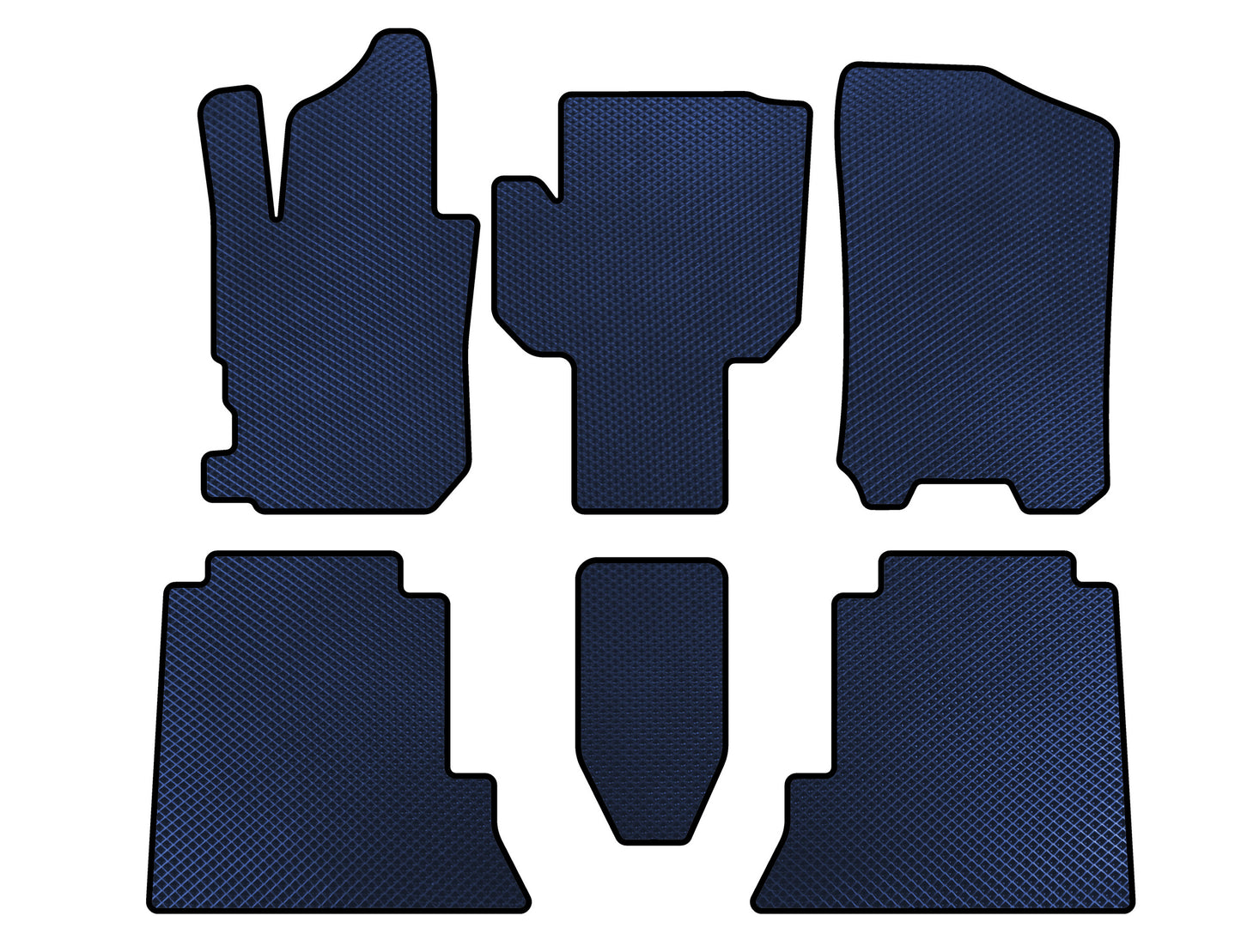 EVA Floor Mats (Blue) for Honda FR-V 2004-2009 - image 1