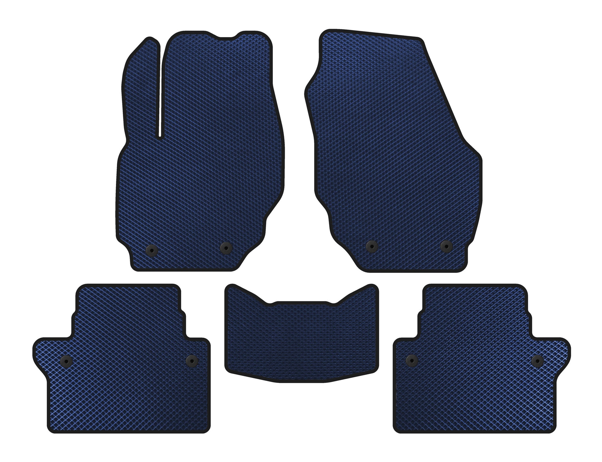 EVA Floor Mats (Blue) for Volvo S80 2006-2016 - image 1