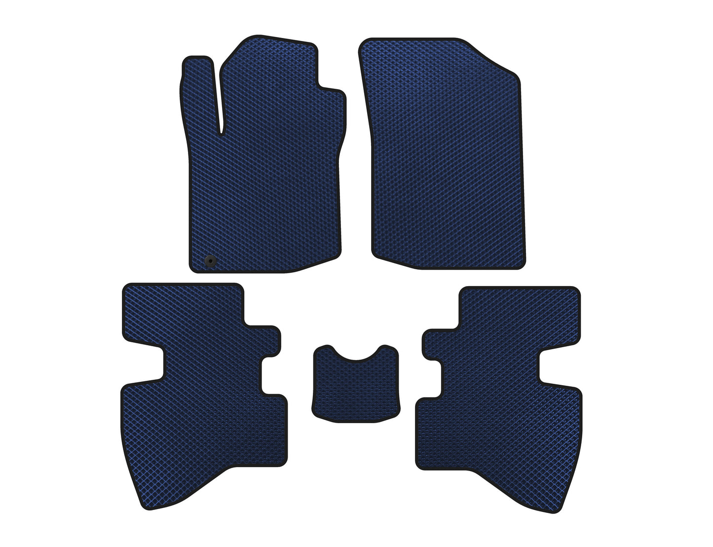 EVA Floor Mats (2007-2009, HB, 3-Door, Blue) for Toyota Aygo 2007-2014 - image 1