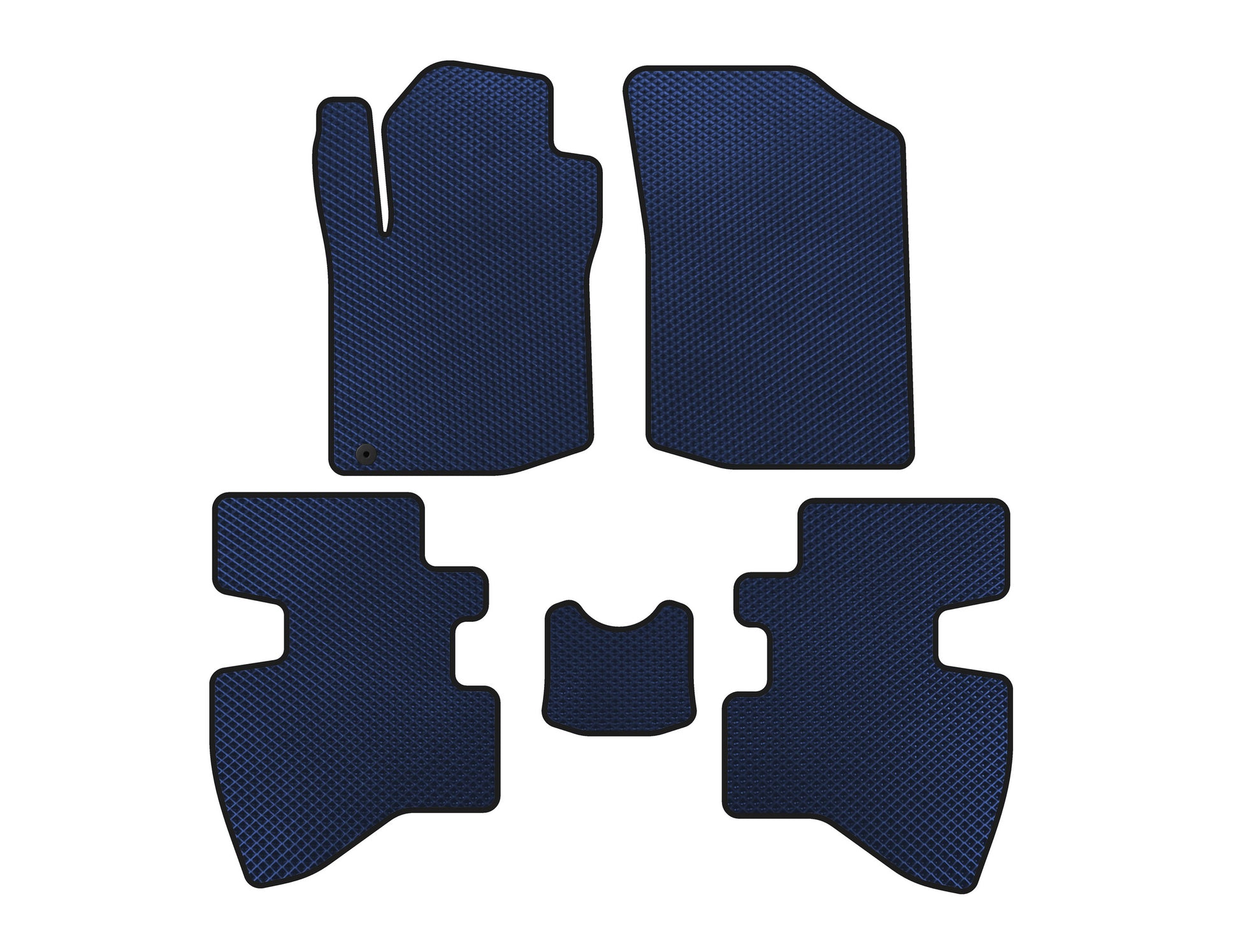 EVA Floor Mats (2007-2009, HB, 3-Door, Blue) for Toyota Aygo 2007-2014 - image 1