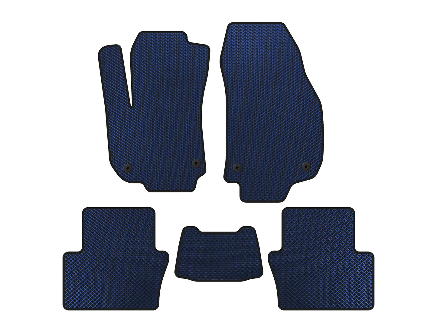 EVA Floor Mats (2 Rows, Blue) for Opel Zafira B 2005-2011 - image 1