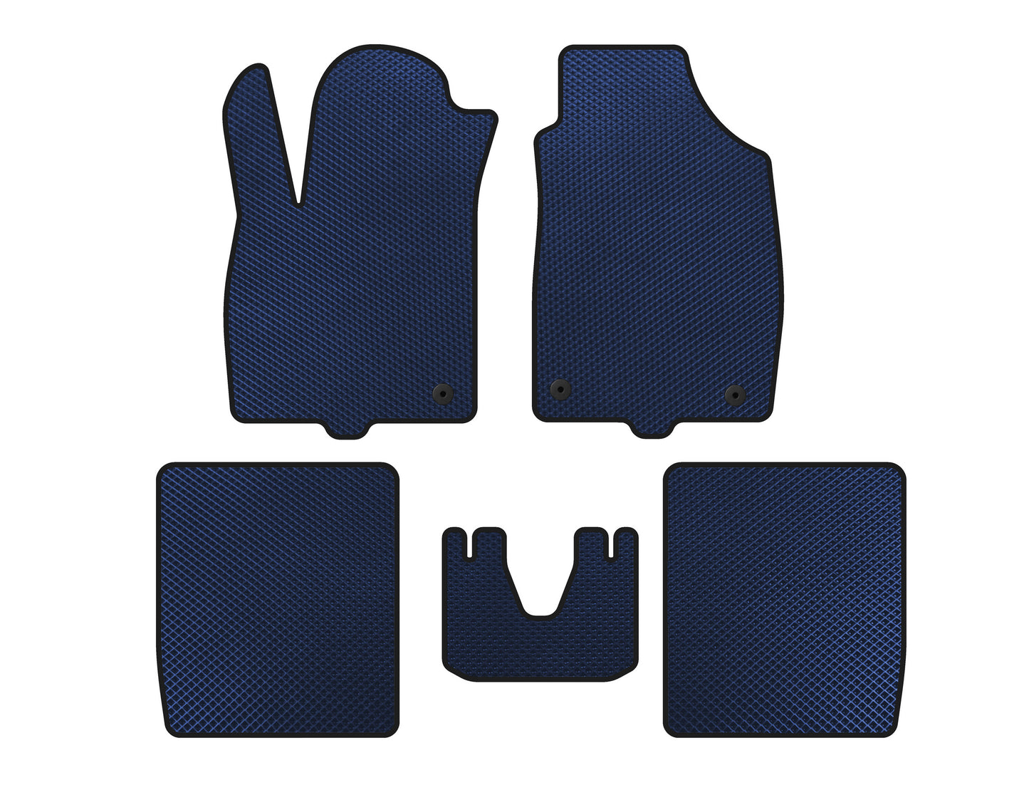 EVA Floor Mats (Blue) for Fiat Panda 2003-2011 - image 1