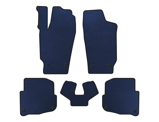 EVA Floor Mats (SD, Blue) for Skoda Fabia 2000-2007 - image 1