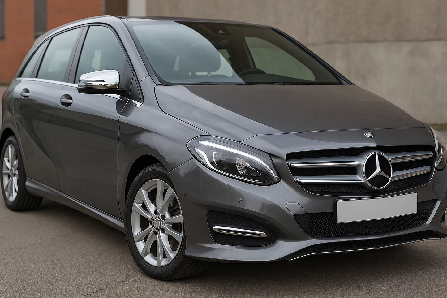 Mirror Covers (2 pcs, Stainless Steel) for Mercedes B-class W246 2011-2018 - image 3
